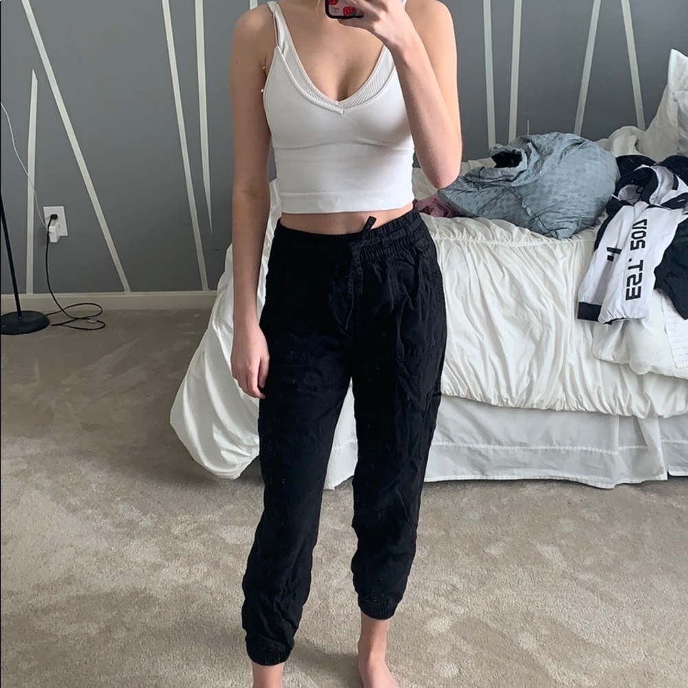 American Eagle Black Jogger Pants